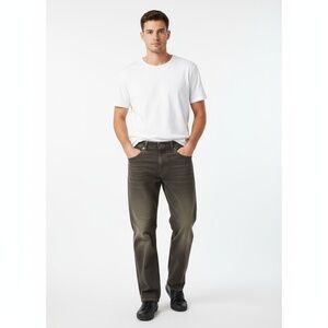 Mossimo Corduroy Pants Mens Black Brown Straight Leg Relaxed Fit Vintage Casual